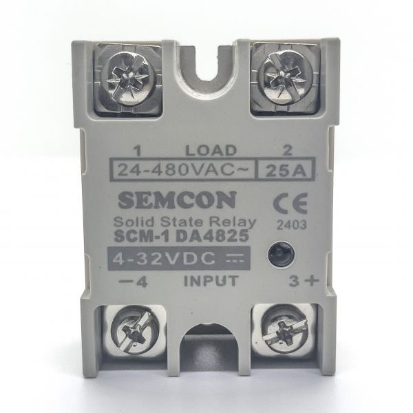 SCM-1DA4825 - SCM-1DA4825 SSR 1 Pha 25A | Output: 24-280Vac, Input: 3-32Vdc - 2