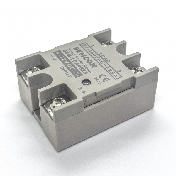 SCM-1DA4825 - SCM-1DA4825 SSR 1 Pha 25A | Output: 24-280Vac, Input: 3-32Vdc - 4