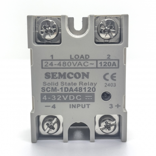 SCM-1DA48120 - SCM-1DA48120 SSR 1 Pha 120A | Output: 24-280Vac, Input: 3-32Vdc - 2